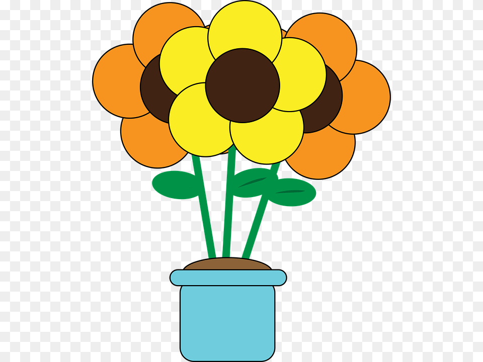 Blumentopf Mit Blumen, Plant, Potted Plant, Flower, Art Png