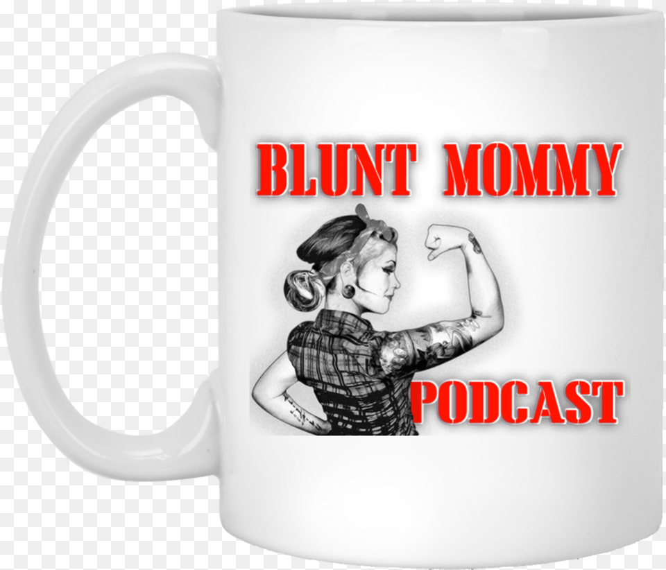 Blunt Mommy Podcast White Mug Shuh Duh Fuh Cup Coffee Mug Funny Novelty Gag Gift, Adult, Man, Male, Person Free Png