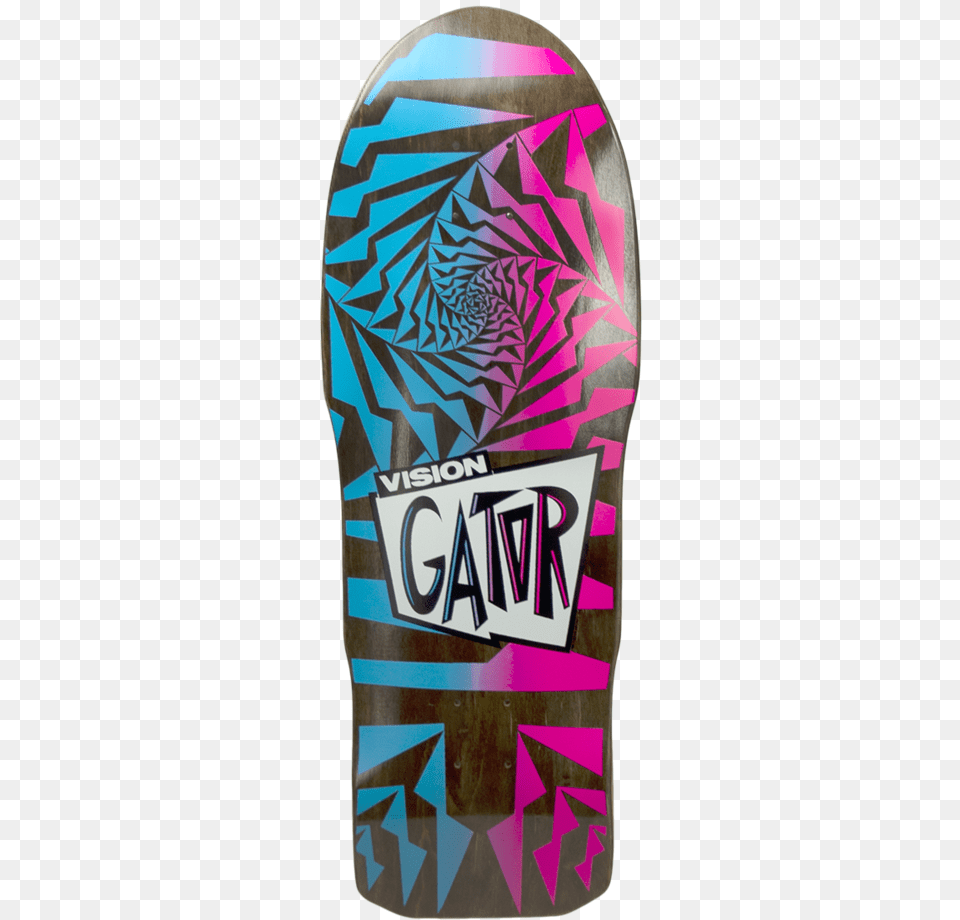 Blupnk Brw Fade Stain Vision Gator Skateboard Deck, Clothing, Swimwear, Cosmetics, Deodorant Free Transparent Png