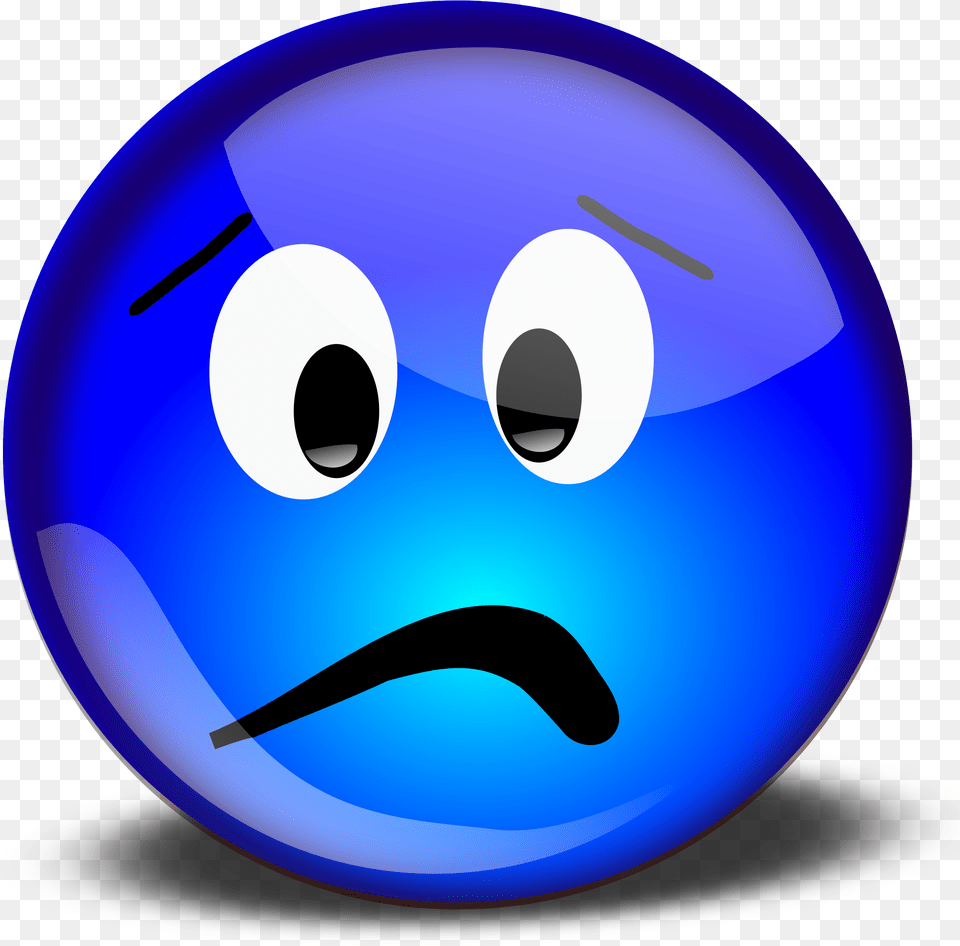 Blur Clipart Sad Face Pencil And In Color Blur Clipart Blue Sad Face Emoji, Sphere, Disk Free Png Download