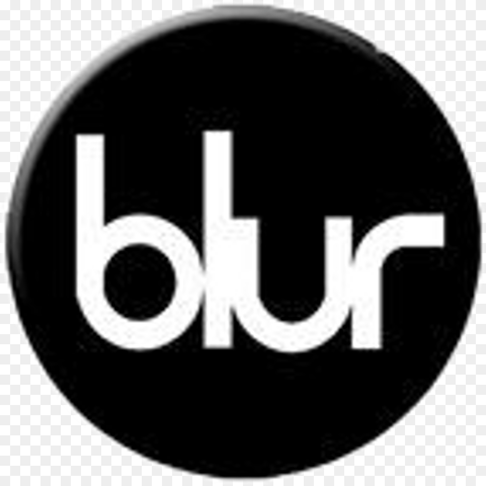 Blur Retro Badge Badges Music Grunge Black Red Popart Blur No Distance Left, Logo, Disk Free Transparent Png
