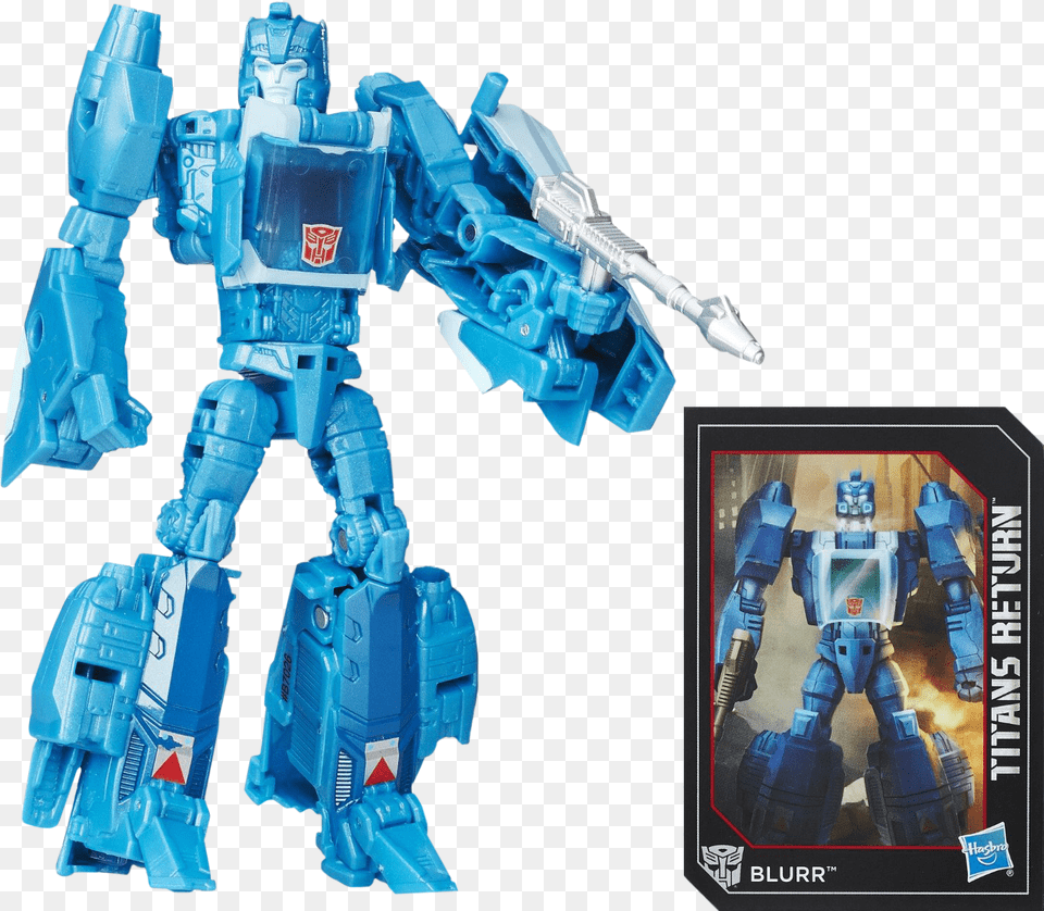 Blurr 6 Action Figure Transformers Titans Return Blurr, Robot, Toy Free Png