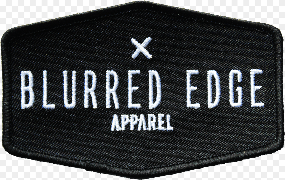 Blurred Edge Apparel Skate Patch White Patch Rectangle Black Edges Png Image