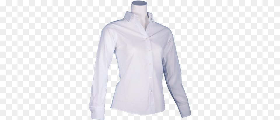 Blusa Blanca Camisa Blanca Para Mujer, Blouse, Clothing, Dress Shirt, Long Sleeve Free Png Download