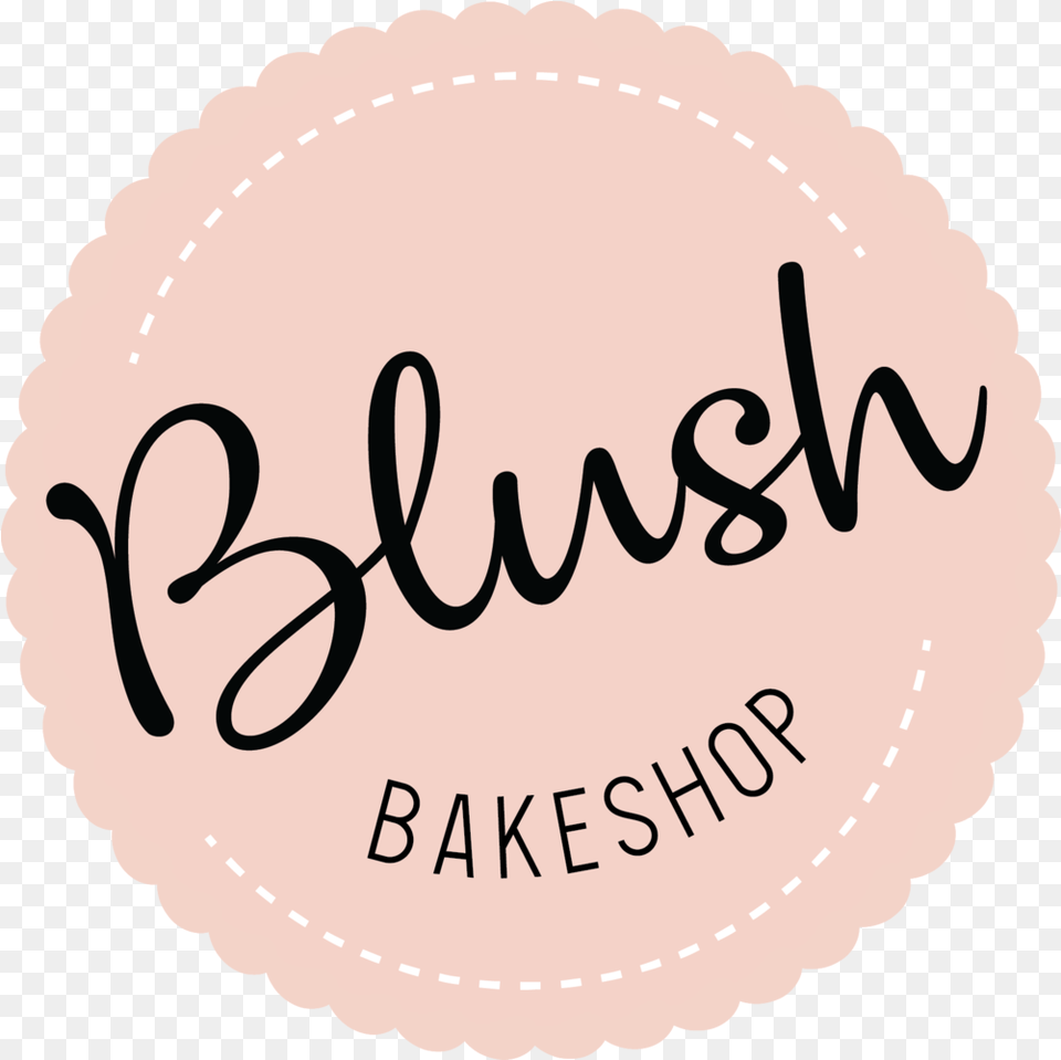 Blush Bakeshop Transparent, Text, Oval, Birthday Cake, Food Png Image