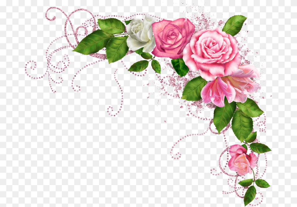 Blushbutter Flower Spray Pink Flower Border, Art, Floral Design, Flower Arrangement, Flower Bouquet Png