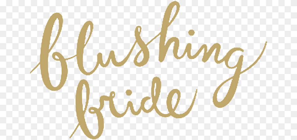 Blushing Bride Logo Calligraphy, Handwriting, Text Png