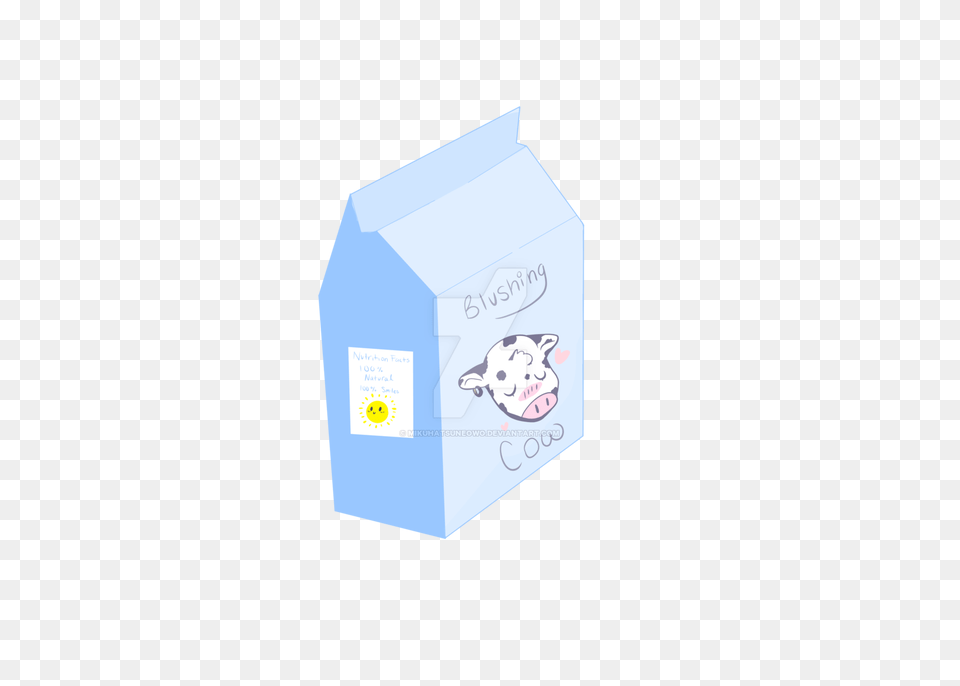 Blushing Cow Milk, Box, Cardboard, Carton Png Image