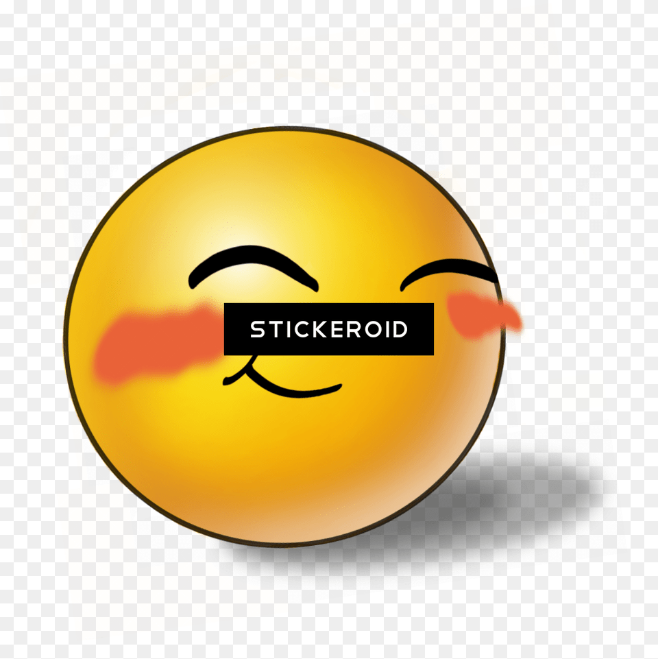 Blushing Emoji Circle, Sphere, Face, Head, Person Free Transparent Png