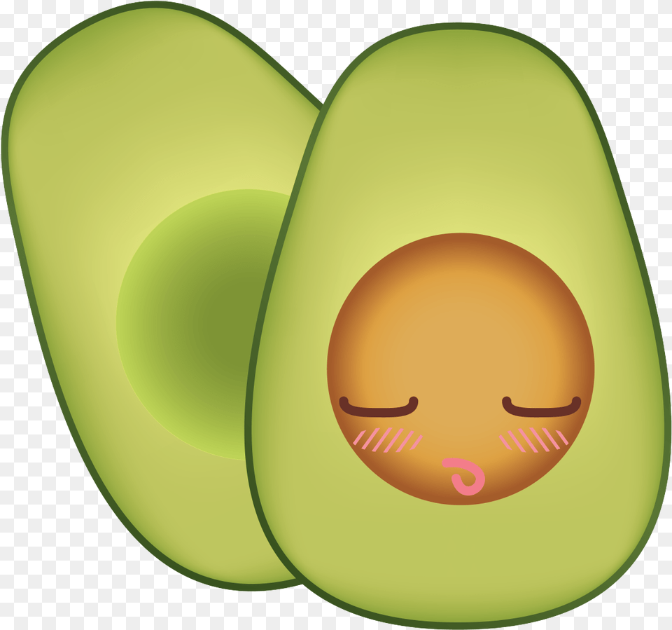 Blushing Figuros Design Avocado, Food, Fruit, Plant, Produce Free Png Download