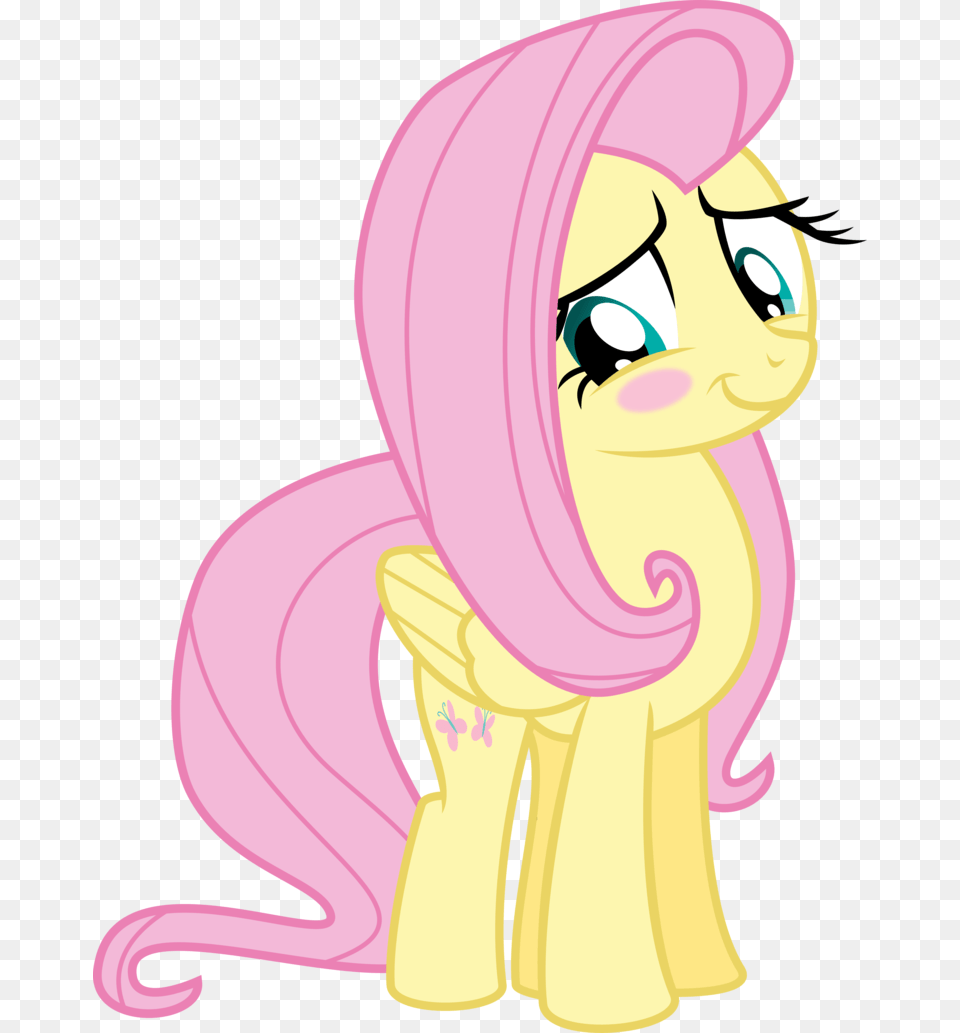 Blushing Fluttershy By Missbeigepony Mlp Fluttershy Blushing, Book, Comics, Publication, Animal Free Transparent Png