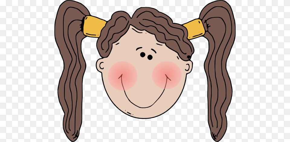 Blushing Girl Clip Art, Face, Head, Person, Baby Free Png Download