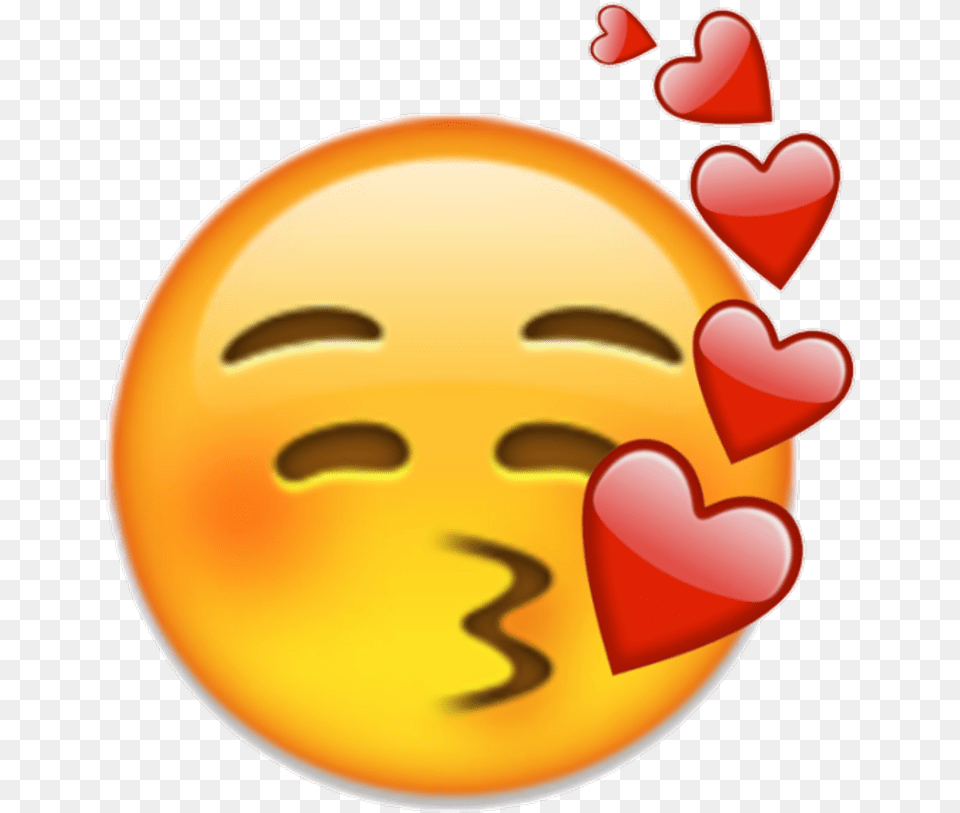 Blushing Kissing Emoji Clipart Emoji Iphone, Balloon, Clothing, Hardhat, Helmet Free Png