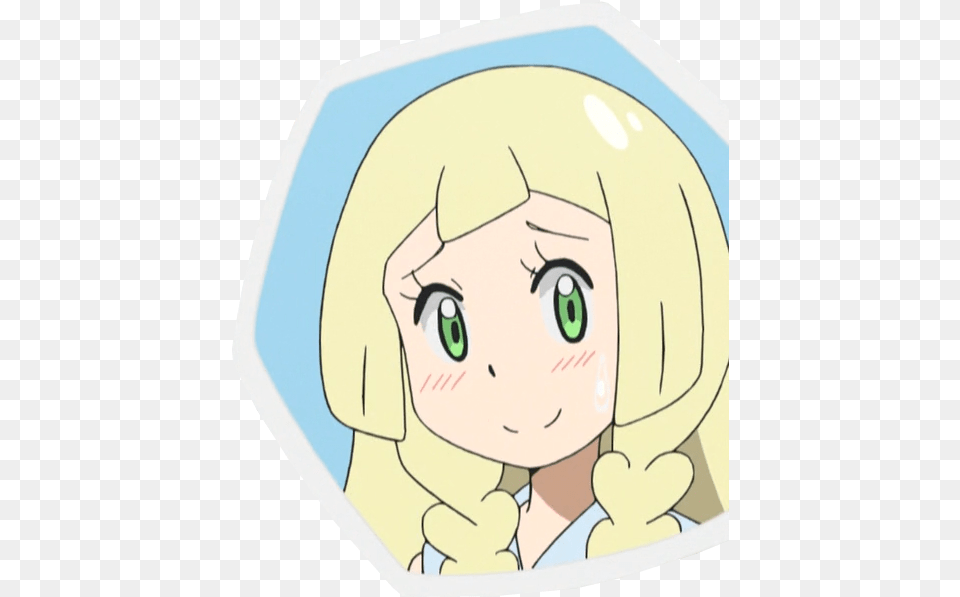 Blushing Lillie Exploitable Pokmon Sun And Moon Know Blushing Pokemon Sun And Moon Lillie, Book, Comics, Publication, Face Free Transparent Png