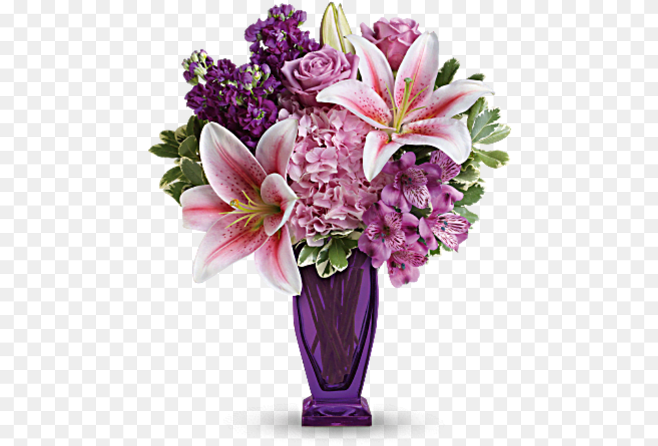 Blushing Violet Flowers Blushing Violet Bouquet Regular, Flower, Flower Arrangement, Flower Bouquet, Plant Png Image