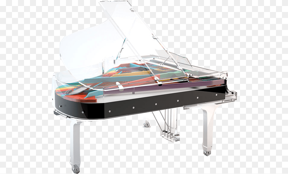 Bluthner Elegance Rainbow Sandbagger Sloop, Grand Piano, Keyboard, Musical Instrument, Piano Png Image