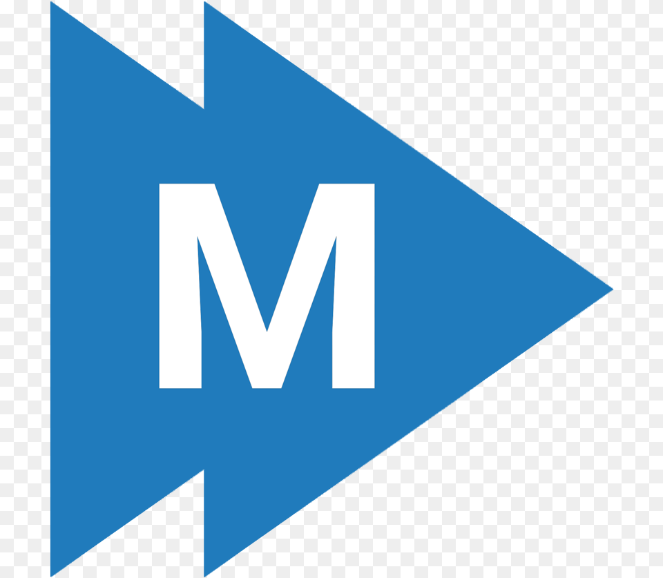 Bm Logo Blue Triangle, Sign, Symbol, Weapon Free Transparent Png