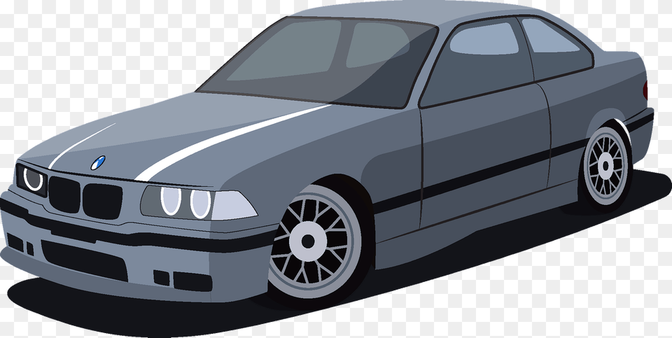 Bmw E36 Clipart, Car, Vehicle, Coupe, Sedan Free Png