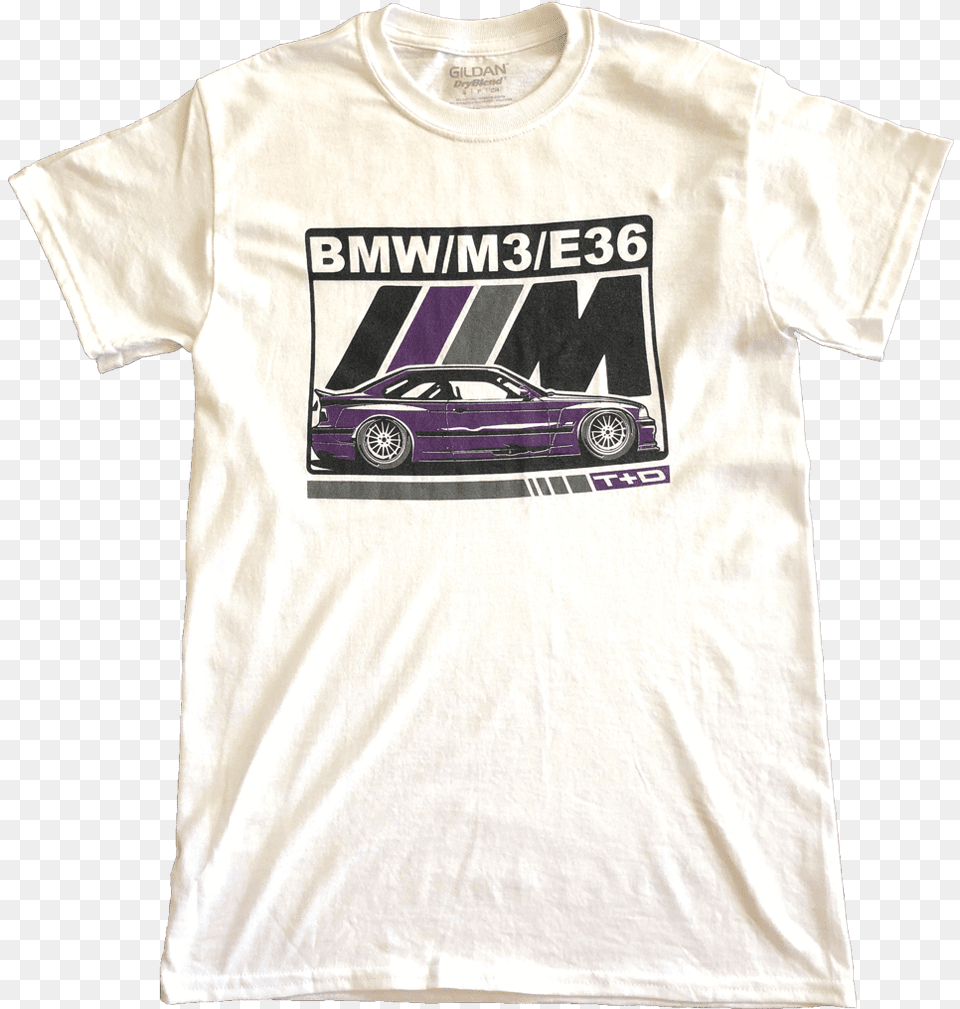 Bmw E36 M3 Technoviolet T Shirt Datsun, Clothing, T-shirt, Car, Transportation Png