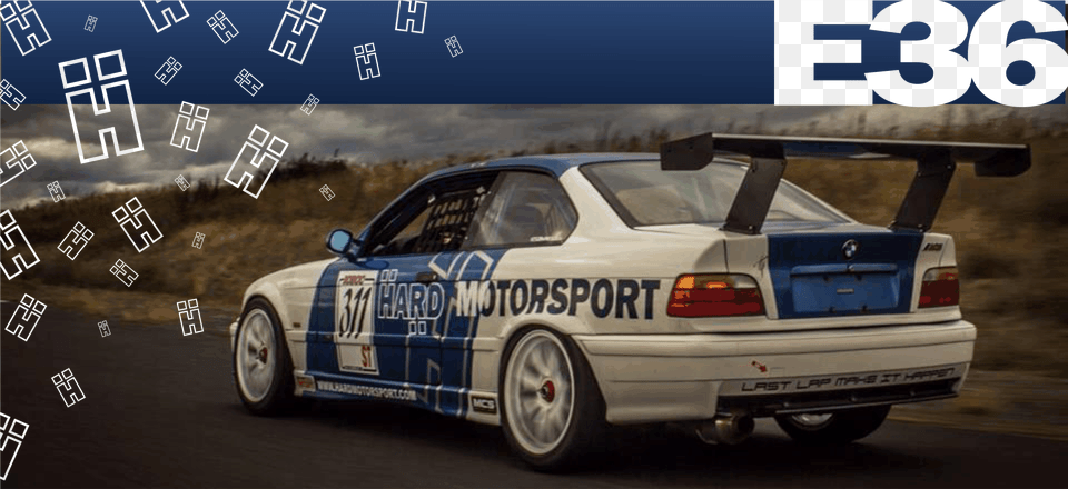 Bmw E36 Racing Race Car Becauseracecar Track Parts Bmw E36 Race Wing, Wheel, Vehicle, Transportation, Machine Free Png Download