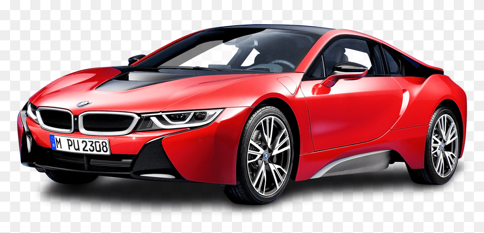 Bmw I8 Protonic Red Car Image Purepng Transparent Bmw Car, Vehicle, Coupe, Sedan, Transportation Free Png Download