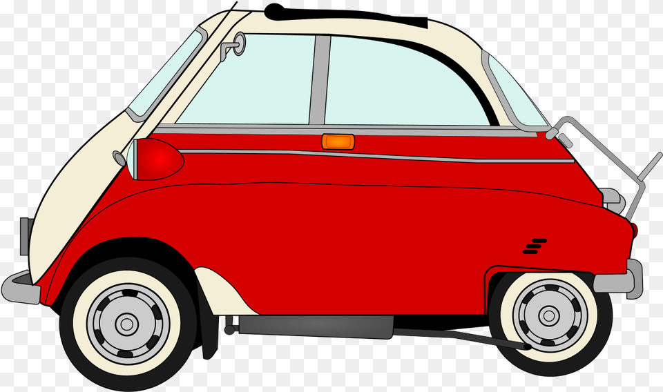 Bmw Isetta Profile Bmw Isetta Clipart Full Size Images Car, Wheel, Machine, Plant, Device Png Image