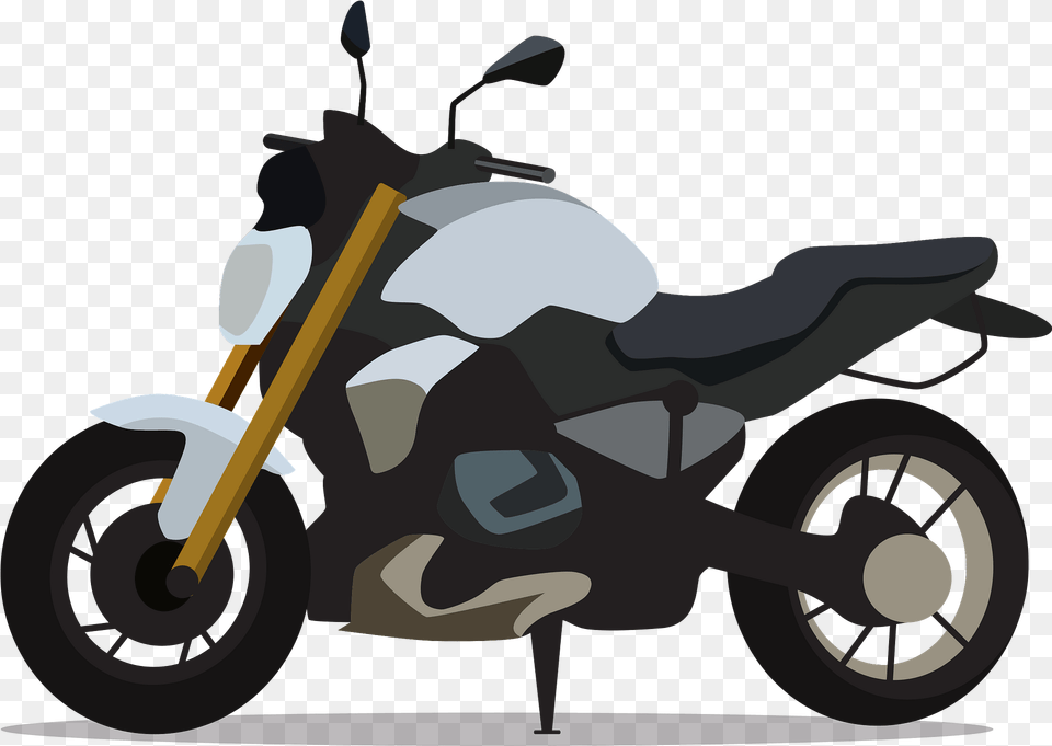 Bmw Motorcycle Clipart Download Motorcycle, Vehicle, Transportation, Motor Scooter, Moped Png Image