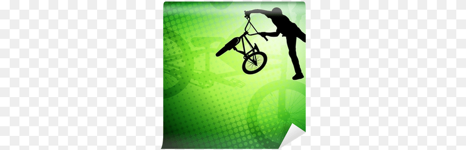 Bmx Stunt Cyclist Silhouette On The Abstract Background Cycling, Adult, Transportation, Person, Man Free Transparent Png