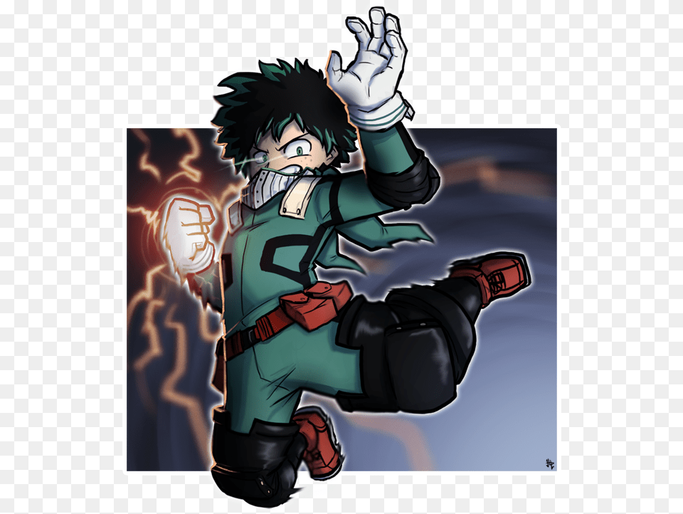 Bnha Action Shot, Publication, Book, Comics, Person Free Png Download