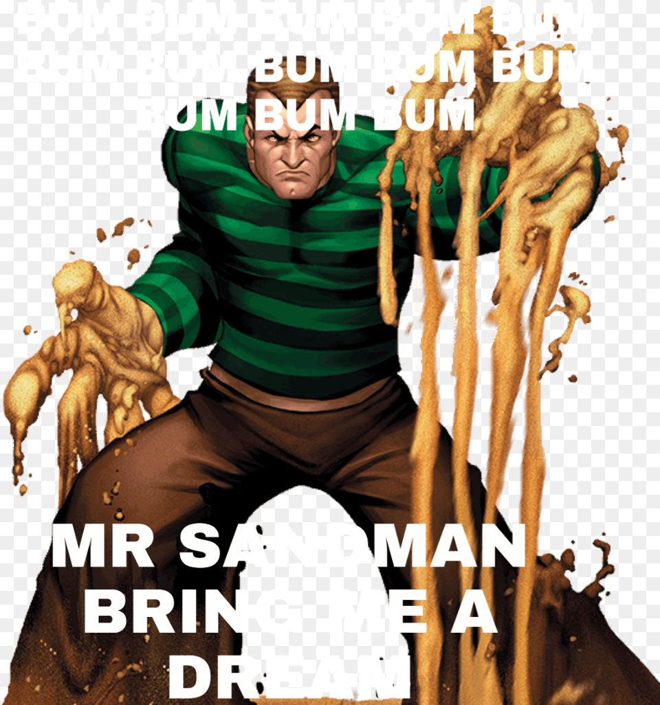 Bo M Bu Jm Bum Um Mr Sa Man Brin E A Dr Marvel Sandman, Publication, Advertisement, Poster, Book Free Png