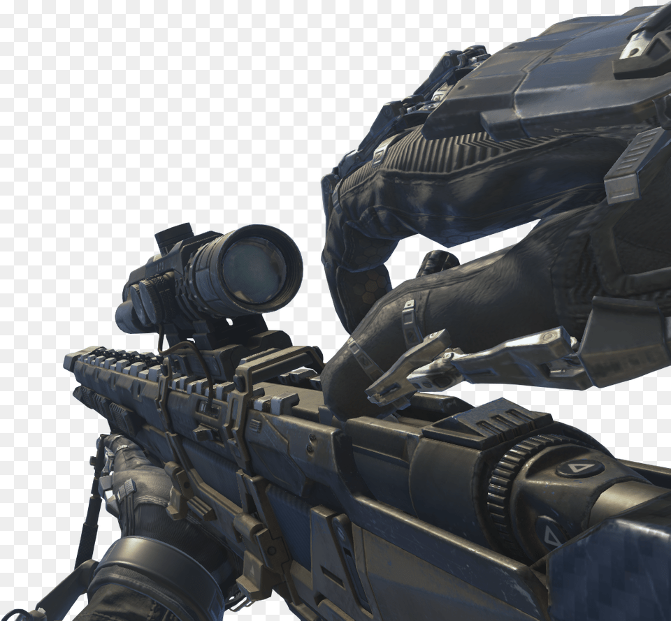 Bo Reloading Image Mors Aw Call Advanced Warfare Sniper, Weapon, Rifle, Gun, Glove Free Transparent Png