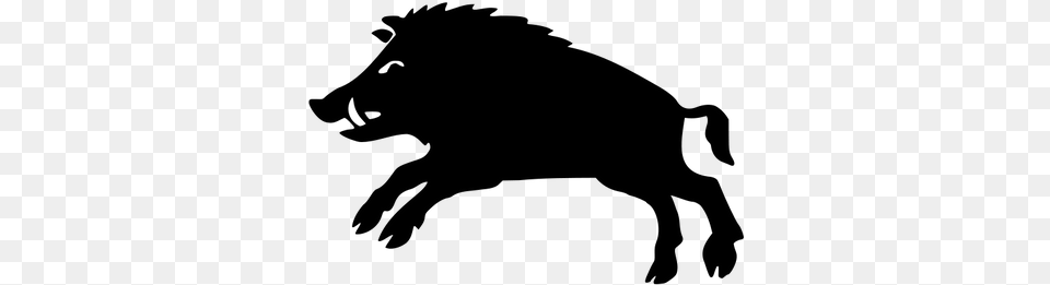 Boar Black And White Chinese Zodiac Boar, Astronomy, Moon, Nature, Night Png Image