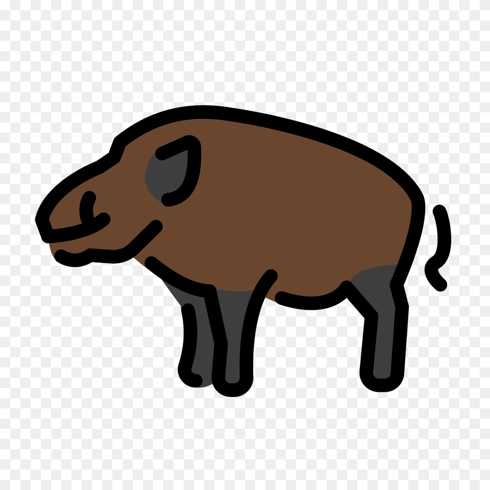 Boar Emoji Clipart, Animal, Hog, Mammal, Pig Free Transparent Png