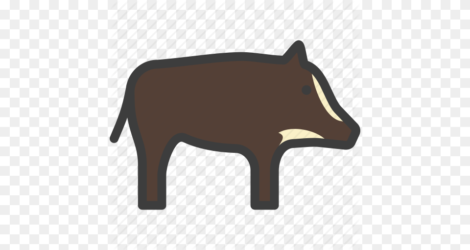 Boar Hog Pig Wild Icon, Animal, Mammal, Wildlife Free Png