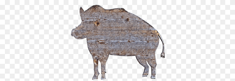 Boar Holzfigur Figure Wood Animal Wild Boar, Hog, Mammal, Pig, Wildlife Free Transparent Png