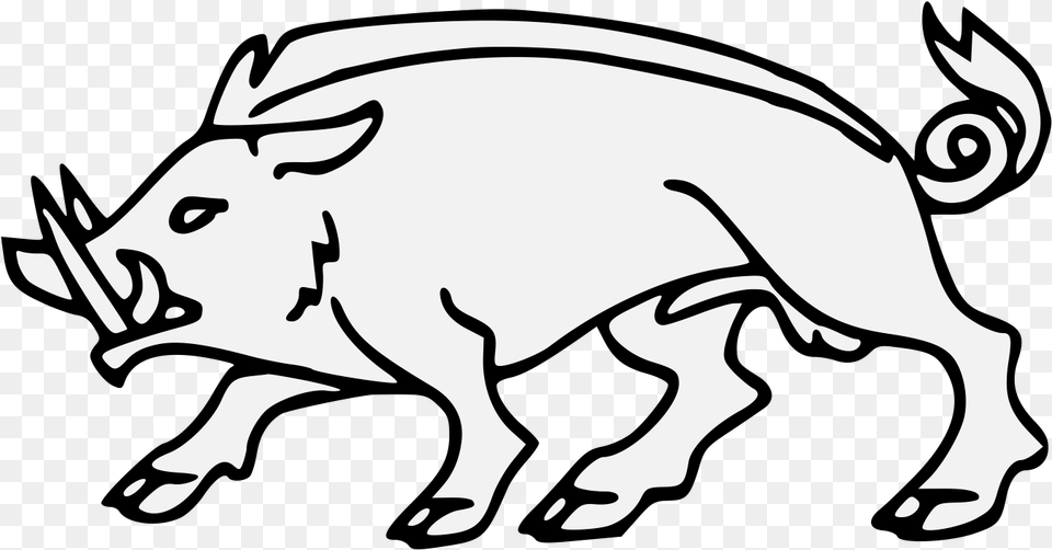 Boar Passant Wild Boar, Animal, Hog, Mammal, Pig Png