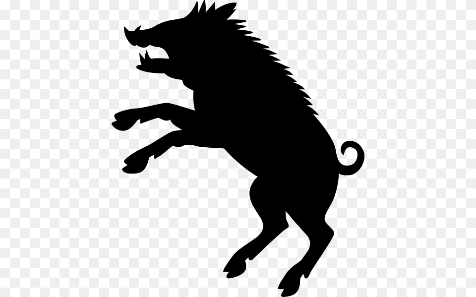 Boar Silhouette Clip Art, Stencil, Electronics, Hardware, Animal Free Transparent Png