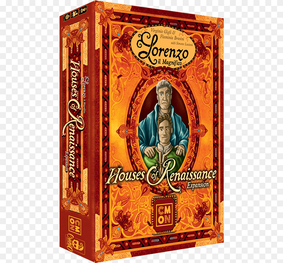 Board Game Expansion Lorenzo Houses Of Renaissance, Book, Publication, Person, Advertisement Png Image