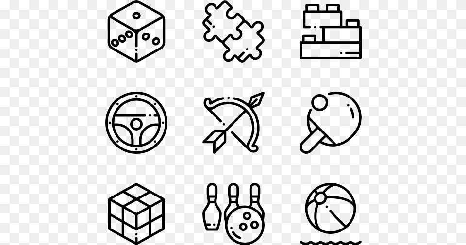 Board Game Icons Baby Icons Vector, Gray Free Transparent Png