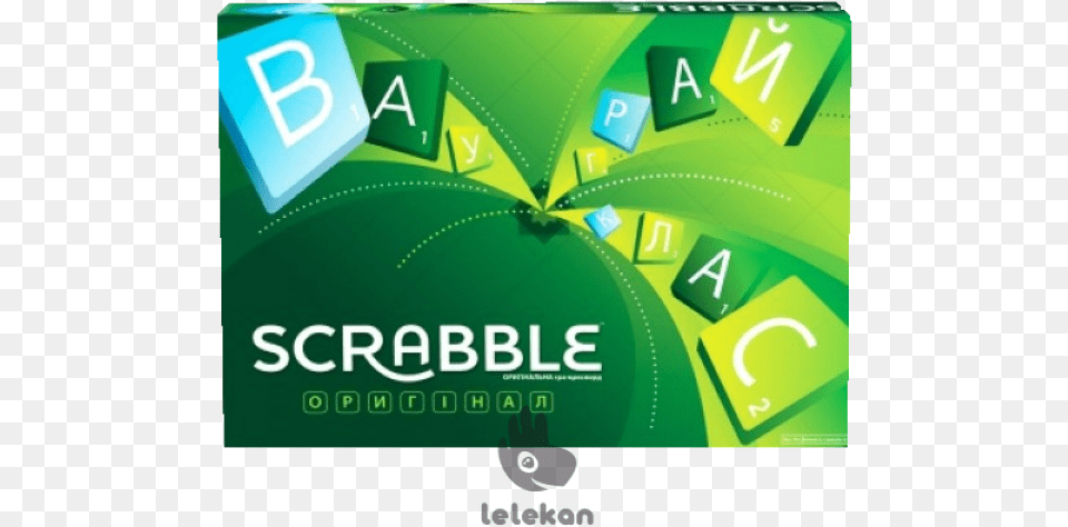 Board Game Mattel Scrabble Eng Bbd15 Scrabble, Green, Advertisement, Scoreboard Free Png Download