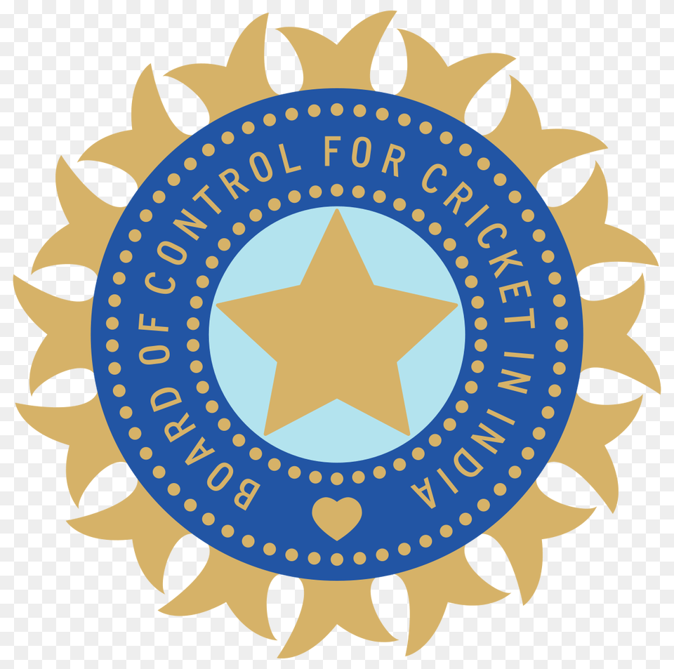 Board Of Control For Cricket In India, Badge, Logo, Symbol, Star Symbol Free Transparent Png