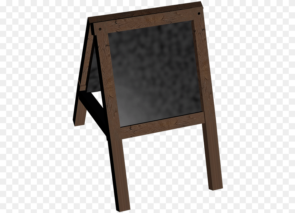 Board Stand Blackboard Customer Stopper Wood Stand Clip Art, Slate Free Png Download