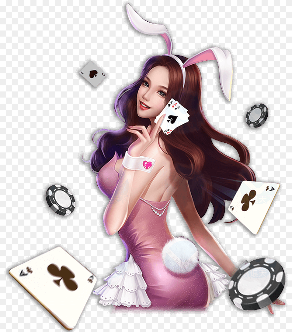 Boardgames Banner Casino Cartoon Girl, Adult, Female, Person, Woman Free Png Download