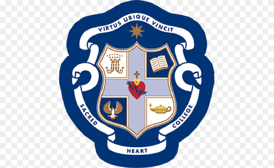 Boarding At Sacred Heart Sacred Heart College, Armor, Emblem, Symbol, Logo Free Png Download