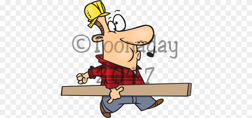 Boardwalk Cartoon Carpenter, Clothing, Hardhat, Helmet, Person Png Image