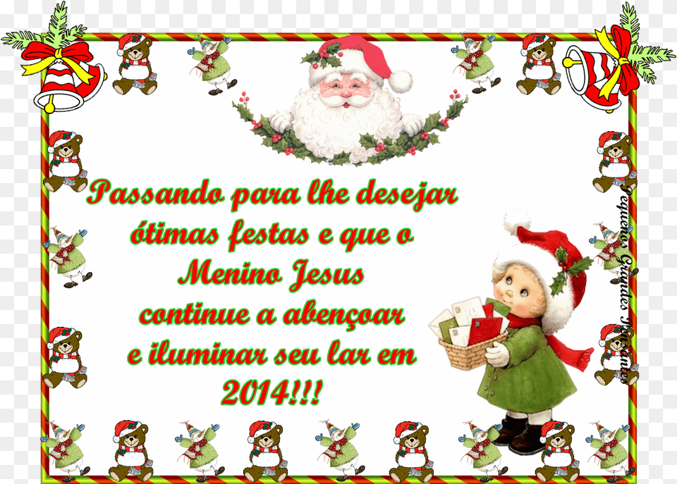 Boas Festas Pequenos Grandes Pensantes Christmas Day, Greeting Card, Elf, Envelope, Mail Png Image