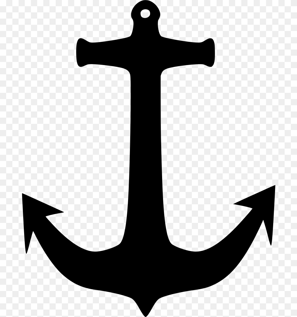 Boat Anchor Clip Art, Gray Png