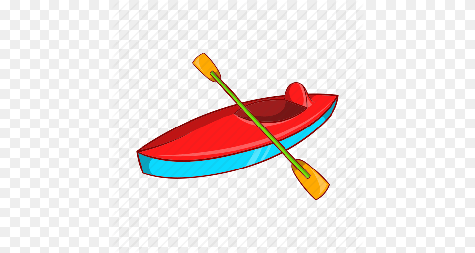 Boat Canoe Cartoon Kayak Kayaking Paddle Sign Icon, Oars, Transportation, Vehicle, Rowboat Free Transparent Png