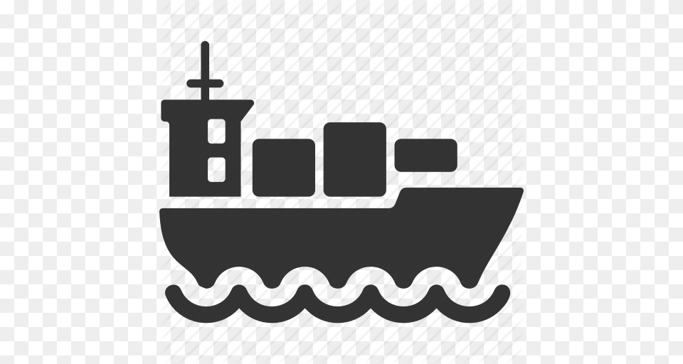 Boat Cargo Ship Container Icon, Transportation, Vehicle, Watercraft, Destroyer Free Transparent Png