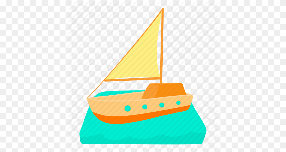 Boat Cartoon Cruise Private Recreation Tour Yacht Icon, Dinghy, Sailboat, Transportation, Vehicle Free Transparent Png